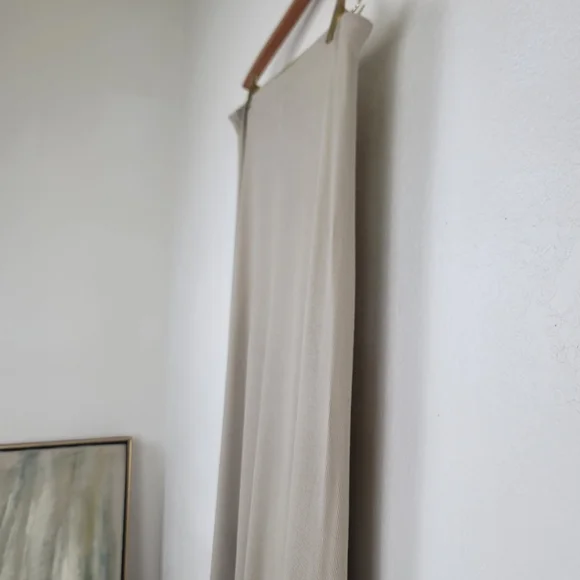 BCBGMaxAzria Logan Tan Side Slit Ruffle Maxi Skirt Medium - Picture 7 of 12
